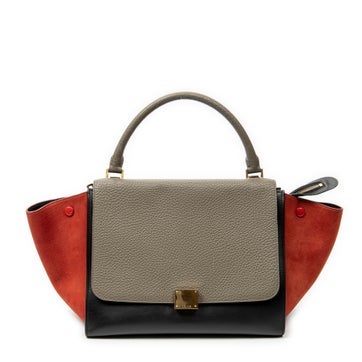 Leather Medium Tricolor Trapeze