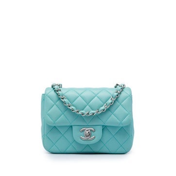 Mini Square Classic Lambskin Single Flap