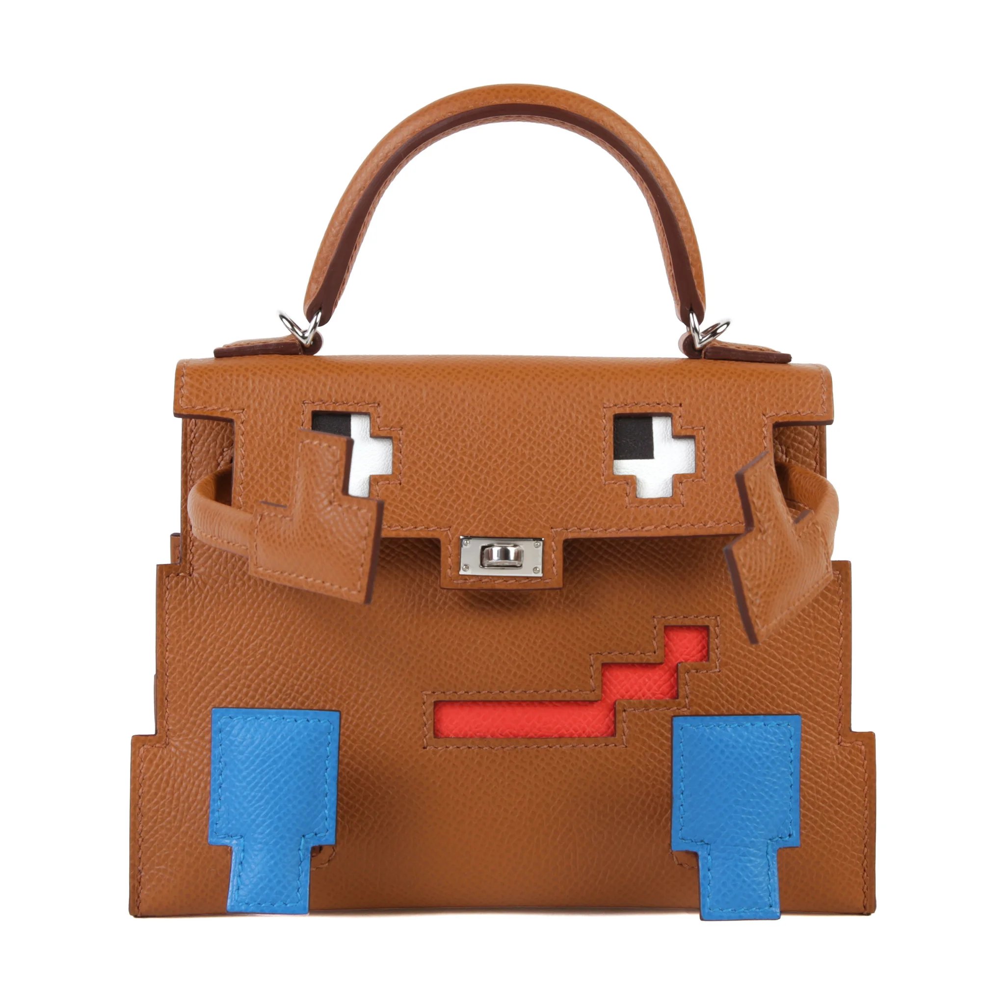 Unused ( Rank NS ) HERMÈS Limited Edition Kelly Doll Picto Gold (37) Jaune milton (i8) Epsom Palladium hardware W (2024)