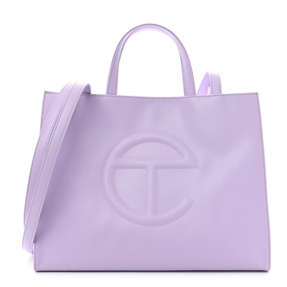 Telfar Vegan Leather Medium Shopping Bag Lavender