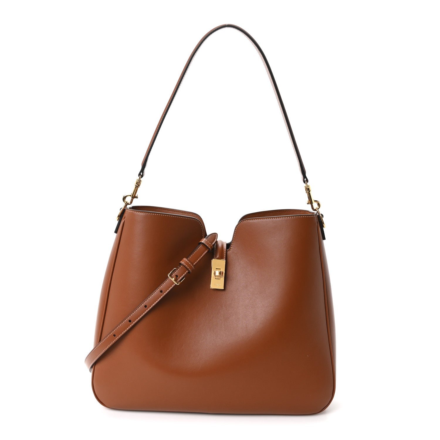 Celine Celine Smooth Calfskin Medium Camille 16 Soft Bag Tan