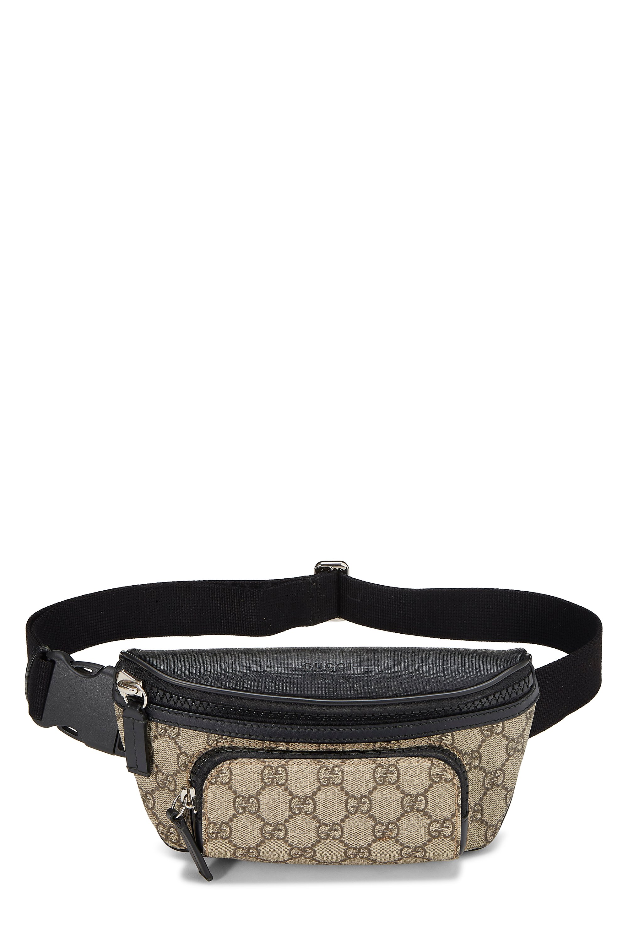 Black GG Supreme Canvas Eden Belt Bag