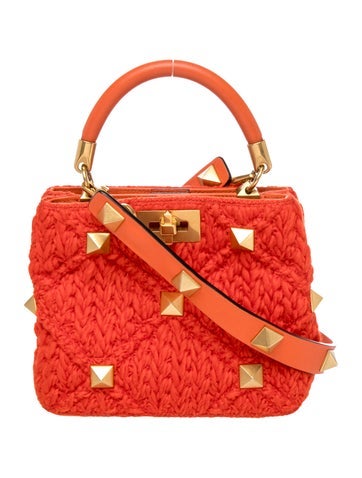 Valentino Rockstud Top Handle Bag