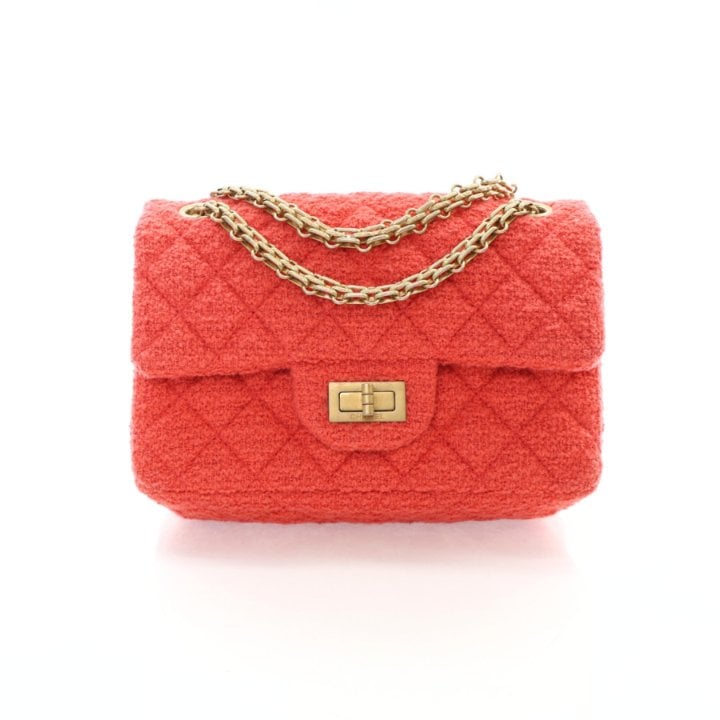 Chanel Mini Tweed Reissue 2.55 Flap Bag 224
