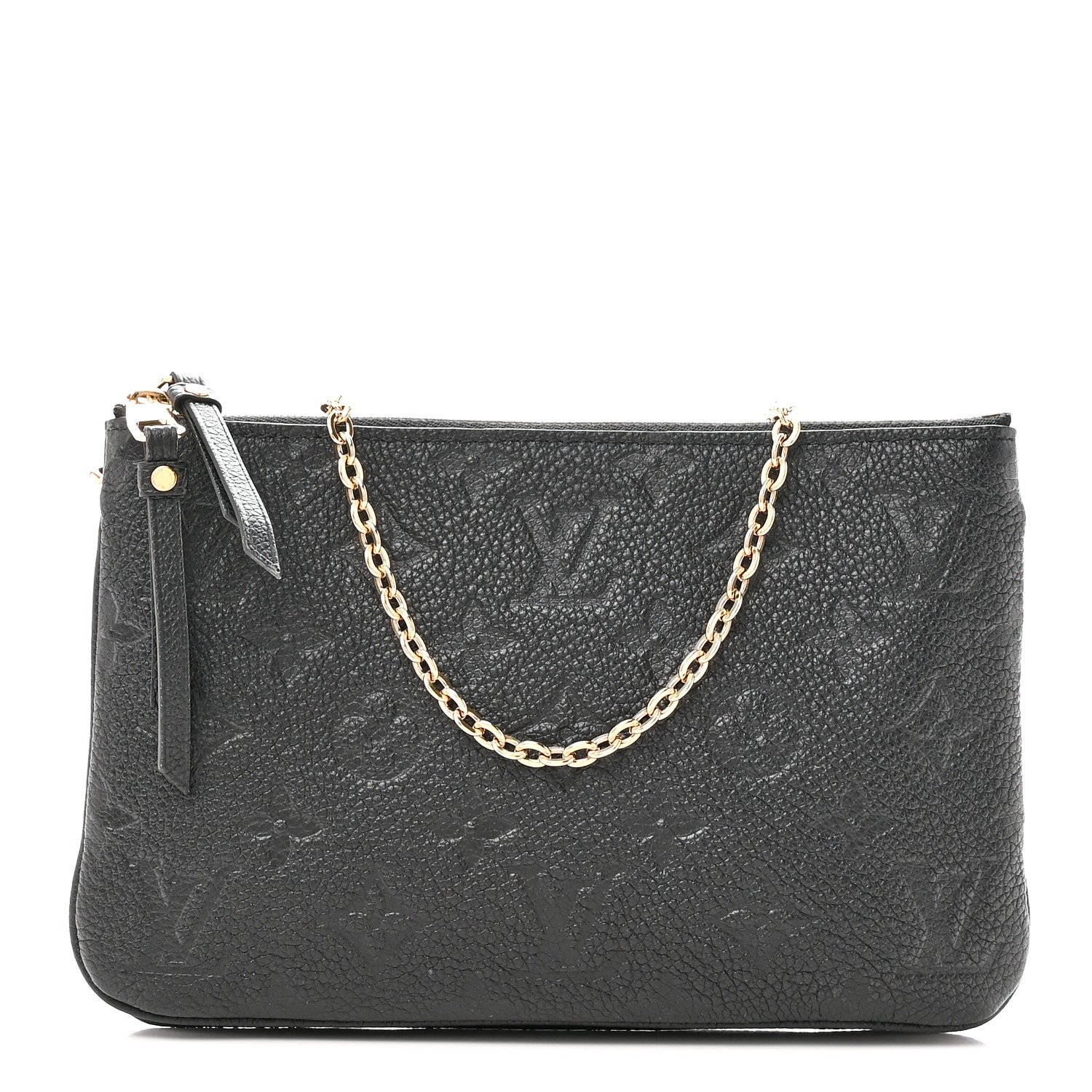 Louis Vuitton Empreinte Double Zip Pochette Black