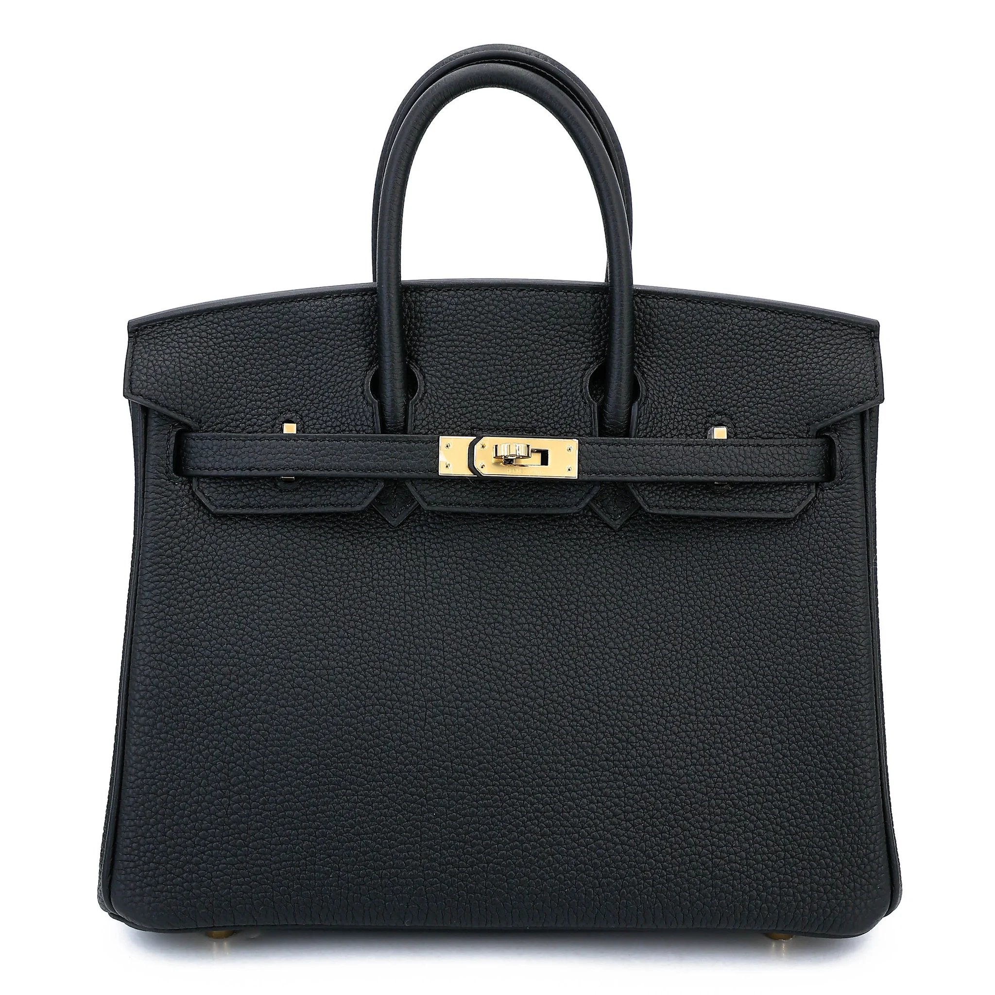 Unused ( Rank NS ) HERMÈS Birkin 25 Noir (89) Togo Permabrass hardware K (2025)