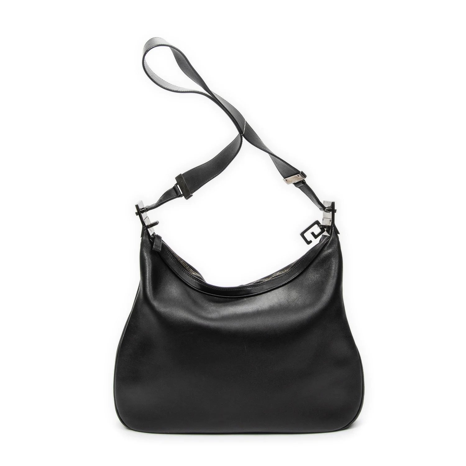 Leather Zip Hobo