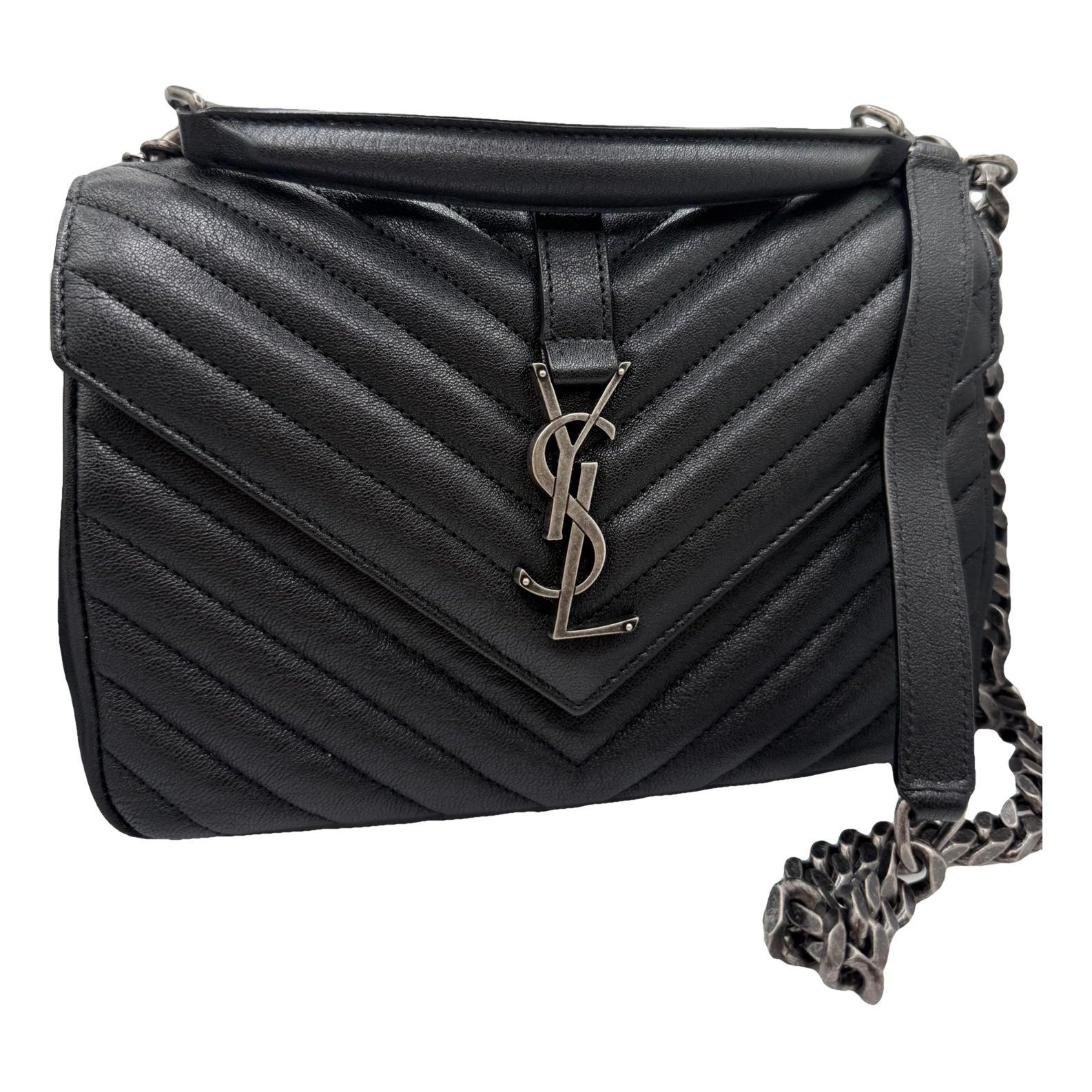 Collége monogramme leather handbag