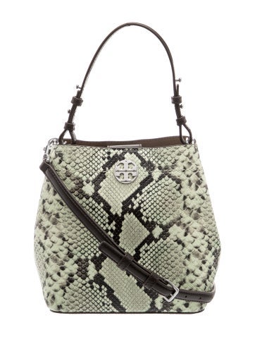 Embossed Leather Top Handle Bag