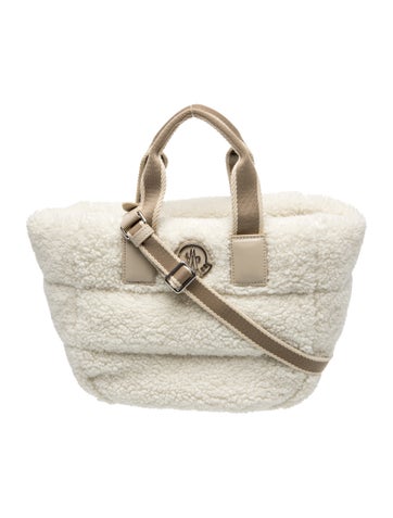 Moncler Shearling Top Handle Bag w/ Tags