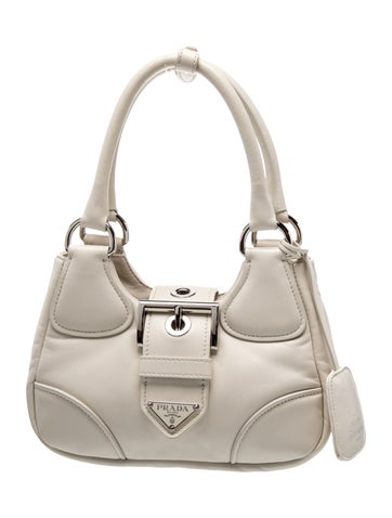 Prada Enameled Metal Triangle Moon