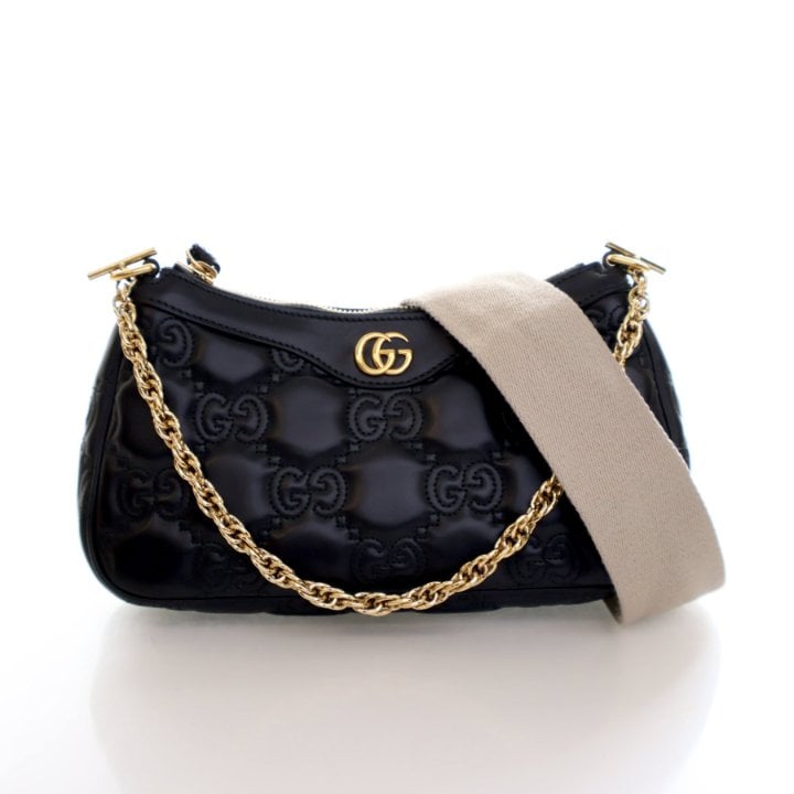 Gucci Small Calfskin GG Matelasse Shoulder Bag