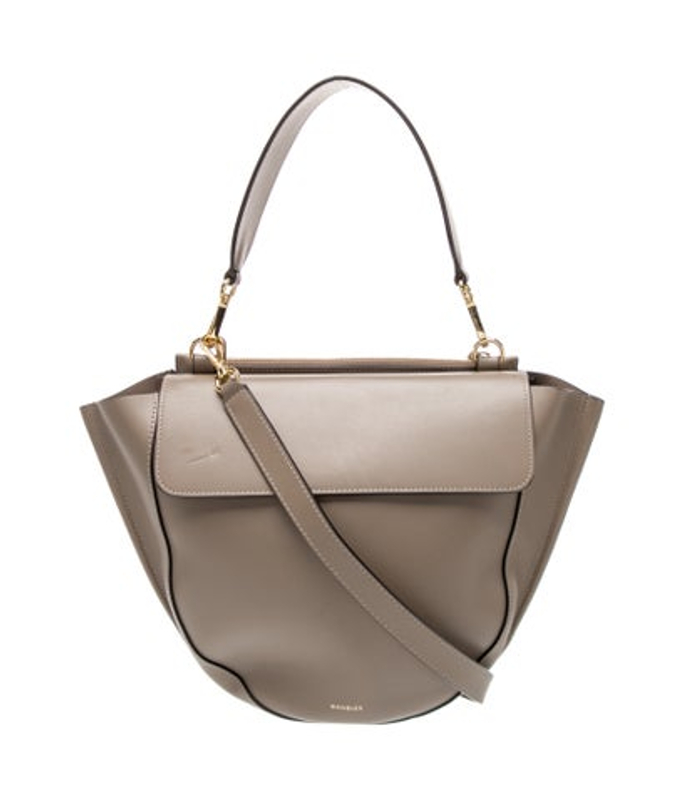 WANDLER Leather Top Handle Bag