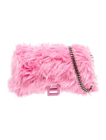 Balenciaga Faux Fur Evening Bag XS