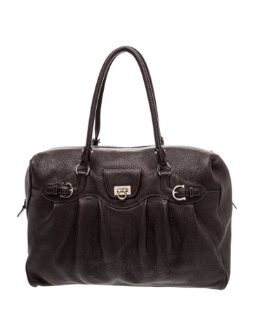 Leather Top Handle Bag