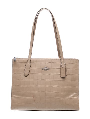 Coach Embossed Leather Tote