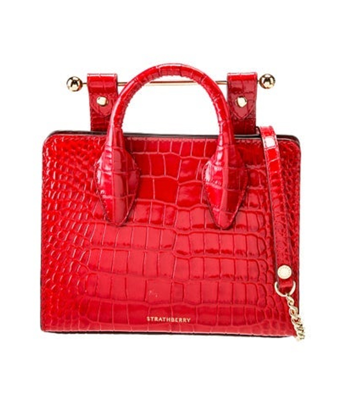 Strathberry Embossed Leather Shoulder Bag