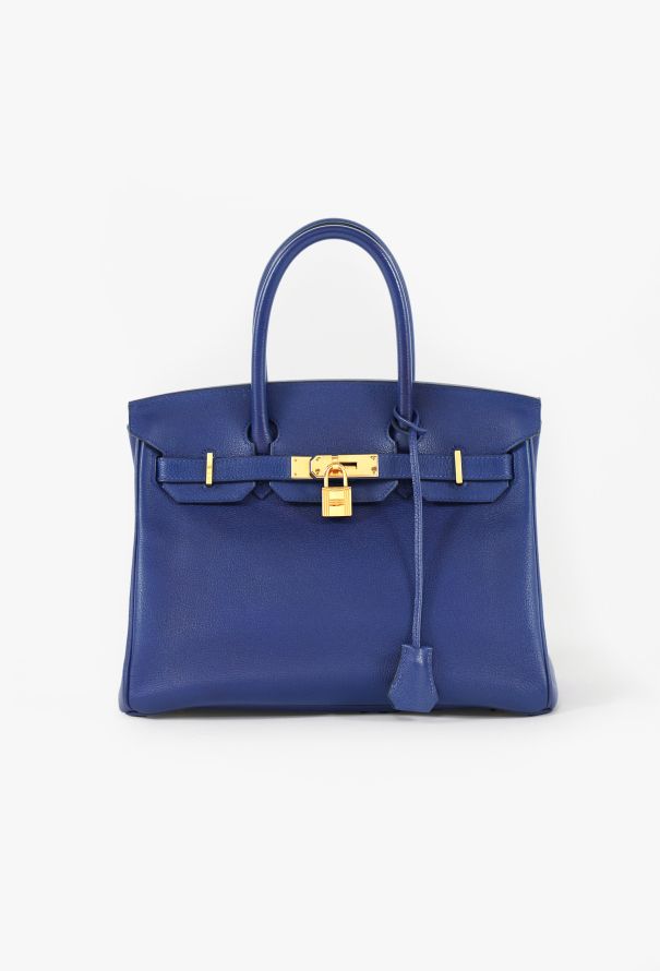 Hermes Bleu Sapphire Togo Birkin 30