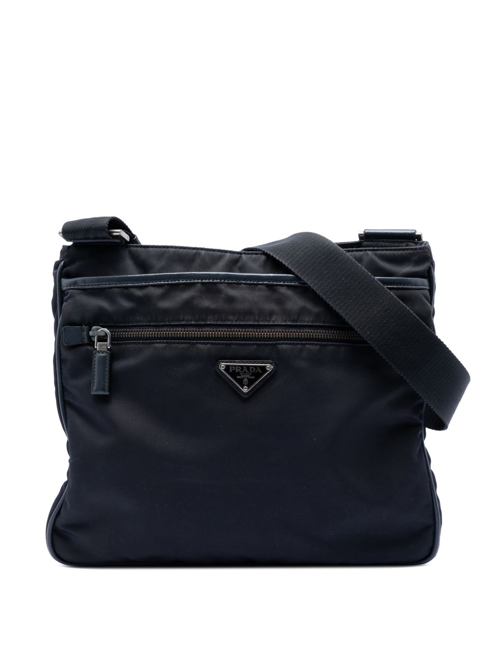 2013-2026 Saffiano Trimmed Tessuto Zip Top crossbody bag