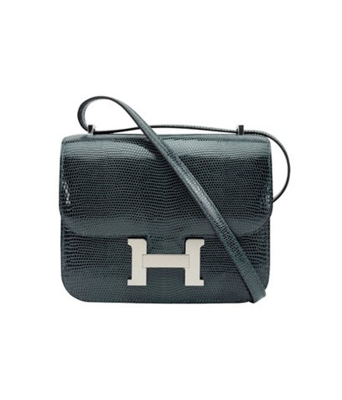 Hermes 2023 Lizard Mini Constance 18 W Tags
