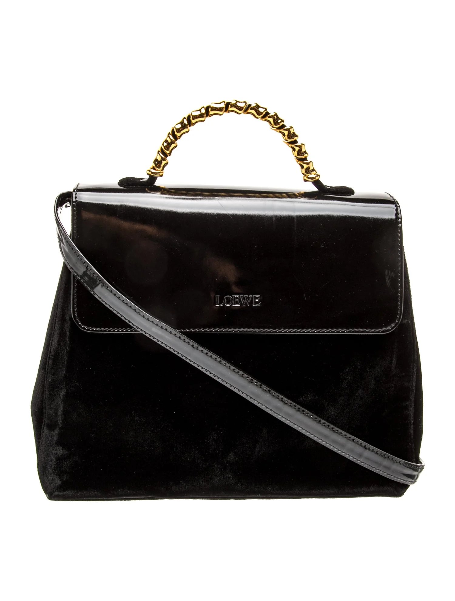 Suede Top Handle Bag