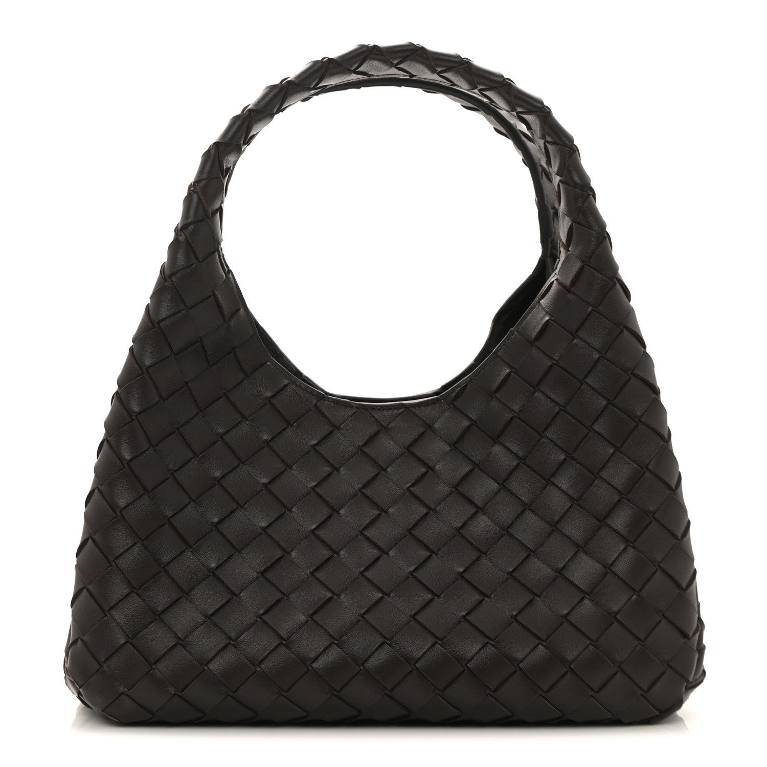 Bottega Veneta Nappa Intrecciato Small Campana Shoulder Bag Fondant