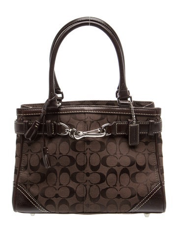 Coach Canvas Top Handle Bag