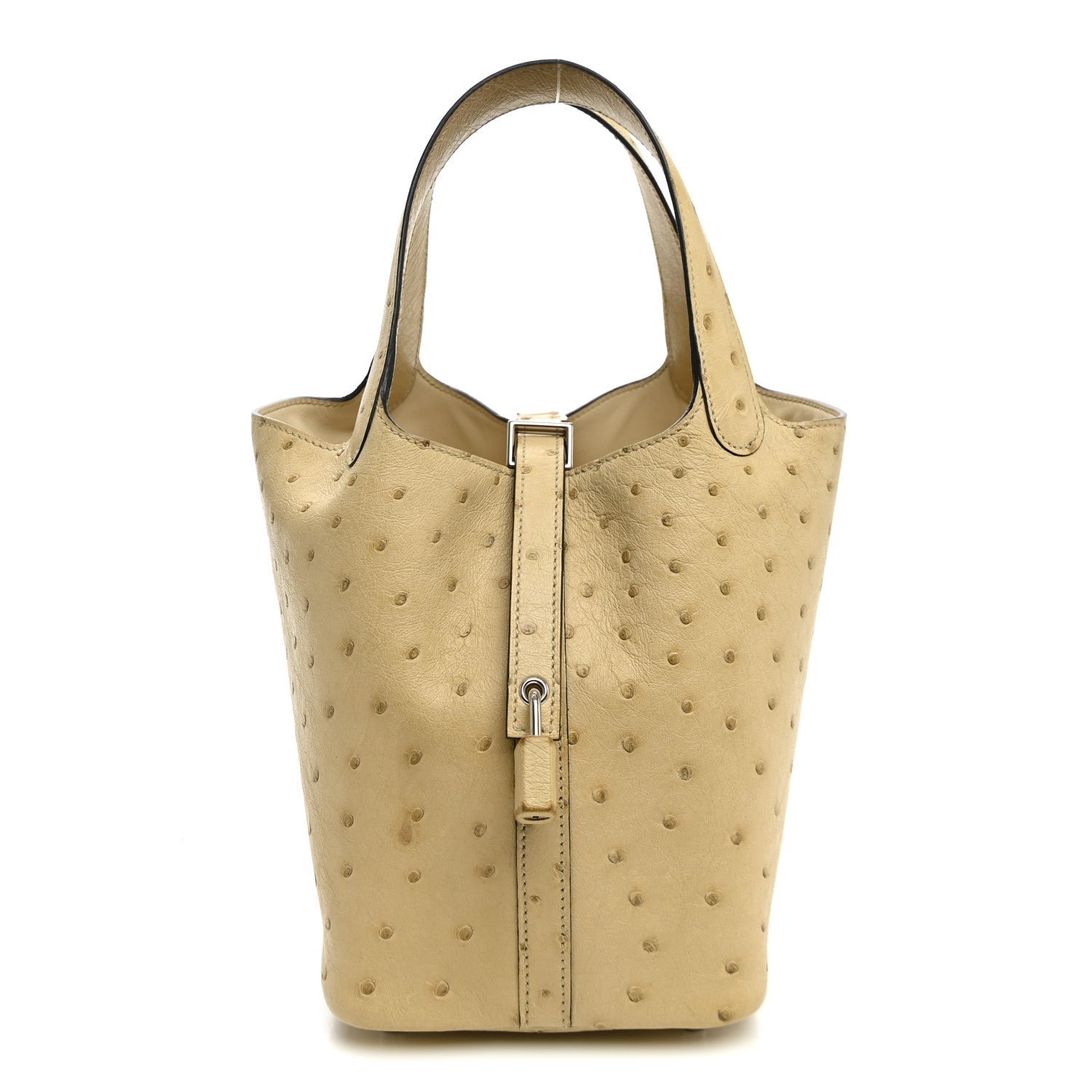 Hermes Ostrich Picotin Lock 18 Parchemin