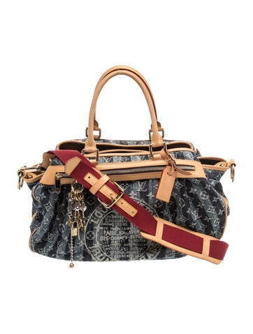 LV Monogram Porte Epaule Raye Cabas GM Vintage