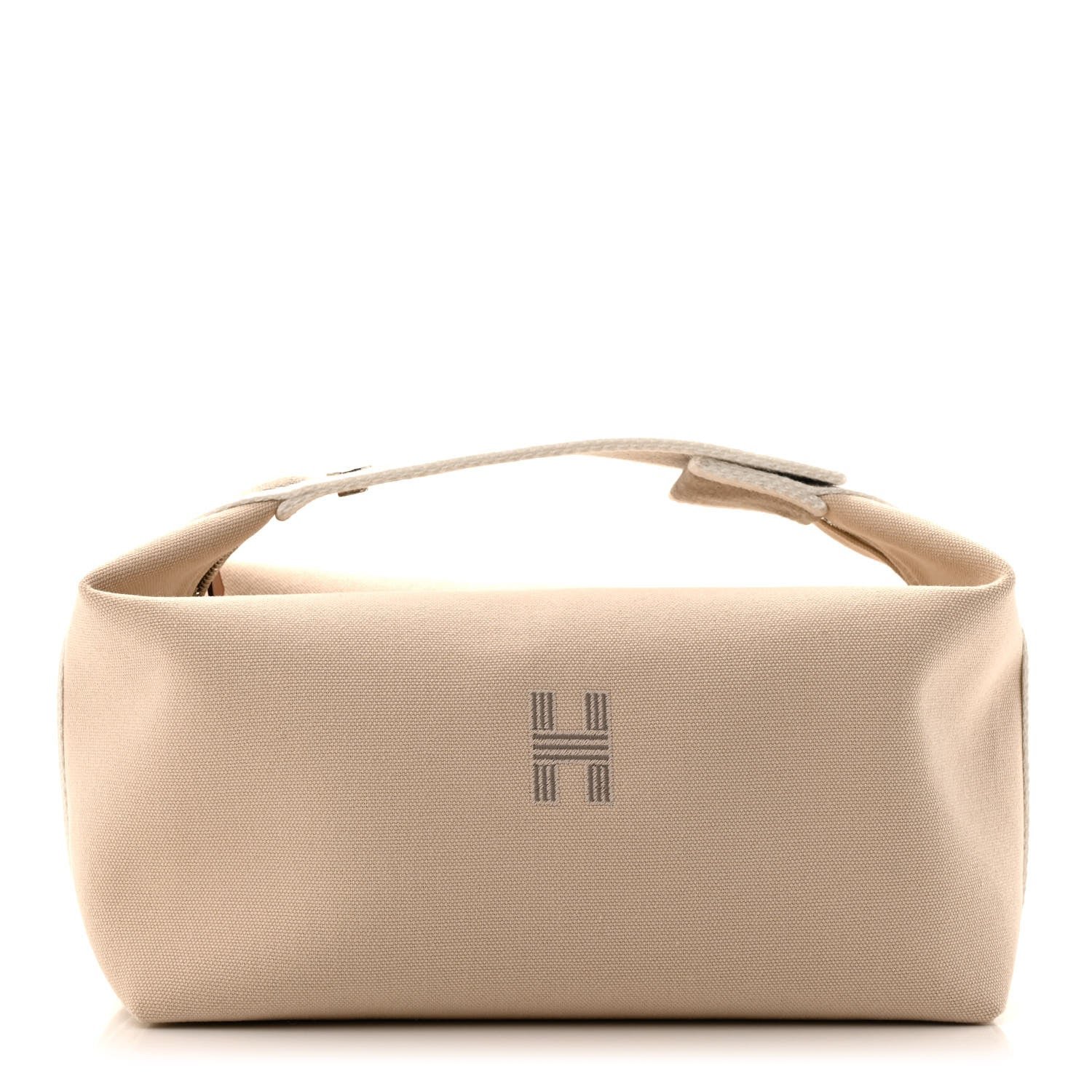 Hermes Canvas Large Bride-A-Brac Pouch Natural