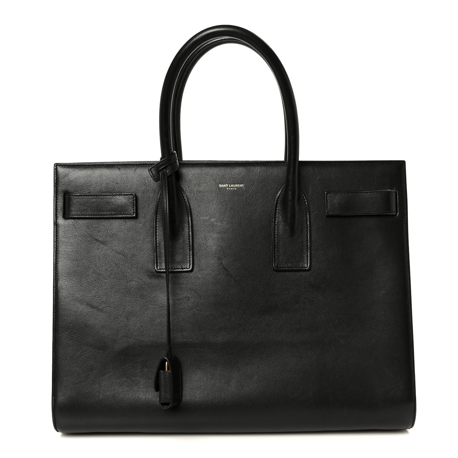 Saint Laurent Calfskin Large Sac De Jour Carryall Black