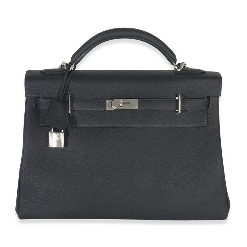 Hermes Plomb Togo Maxi Retourne Kelly 42 Palladium Hardware, 2023