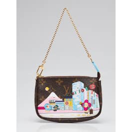 Louis Vuitton Louis Vuitton Limited Edition Monogram Canvas Christmas Animation Tokyo Mini Accessories Pochette Bag