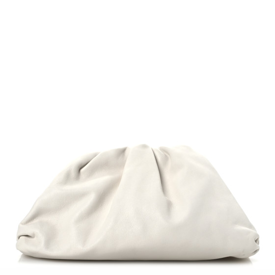 Bottega Veneta Calfskin Teen Pouch White