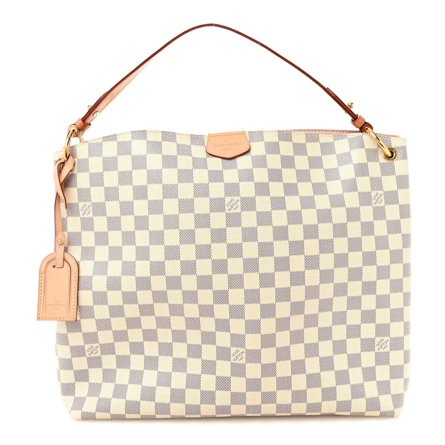 Louis Vuitton Louis Vuitton Damier Azur Graceful MM Rose Ballerine