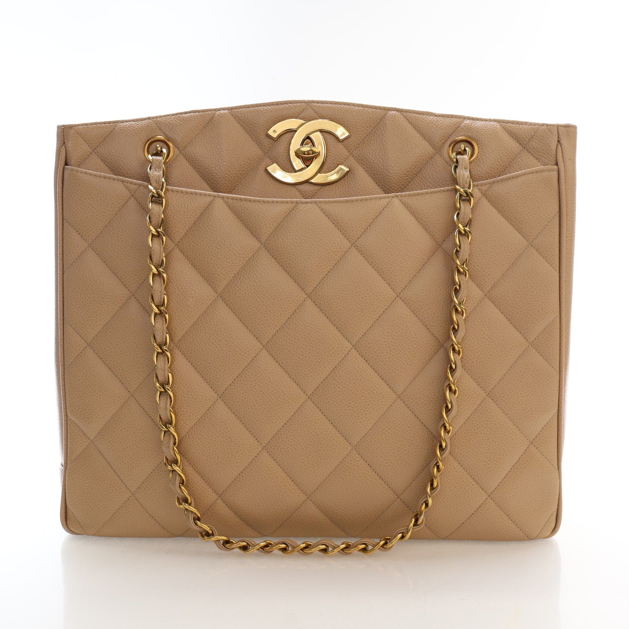Chanel Medium Caviar CC Turnlock Tote