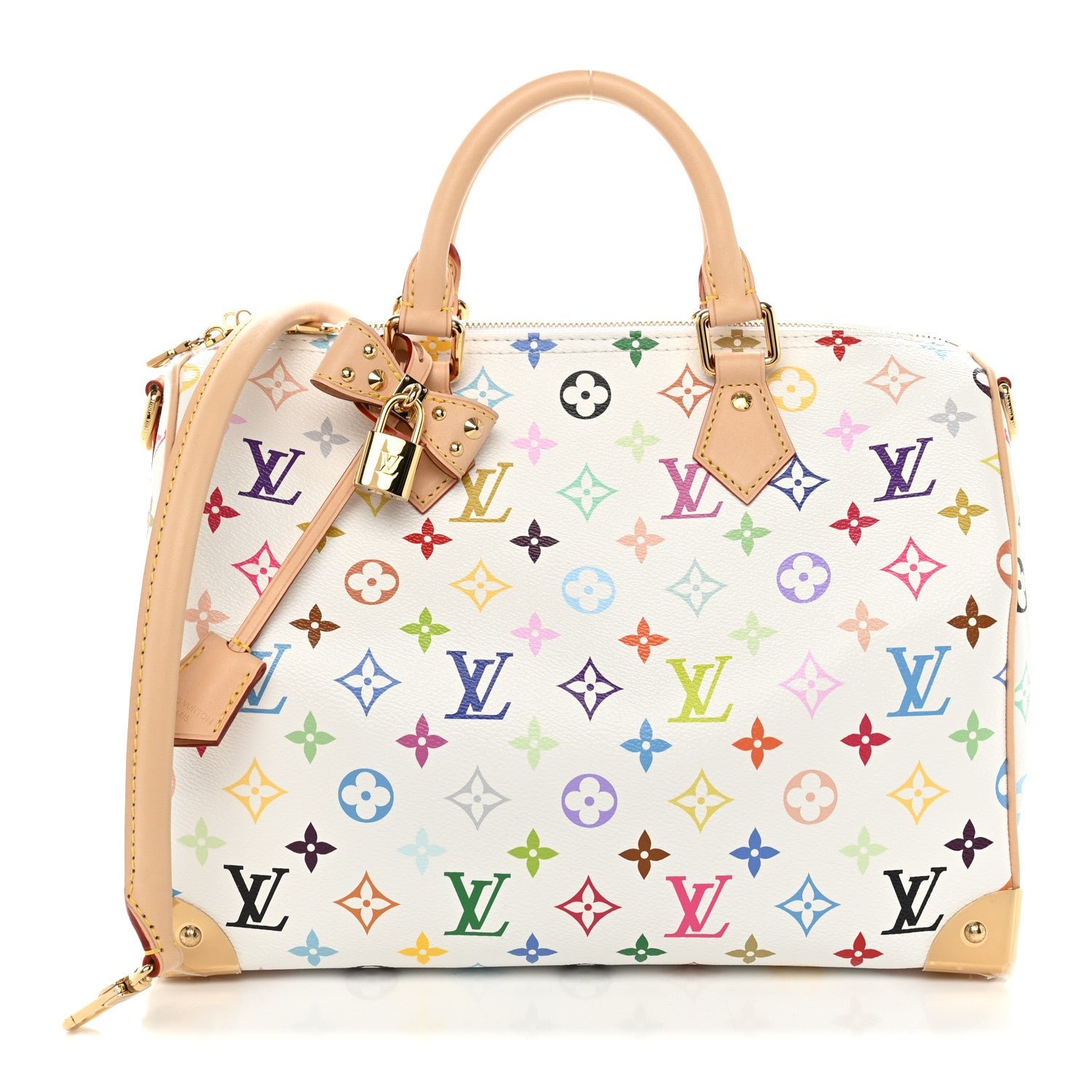 Louis Vuitton LV X TM Monogram Multicolor Speedy Soft 30 White