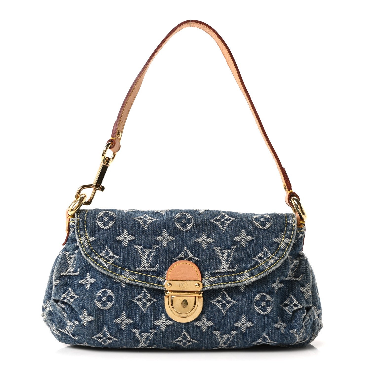 Louis Vuitton Louis Vuitton Monogram Denim Mini Pleaty Blue
