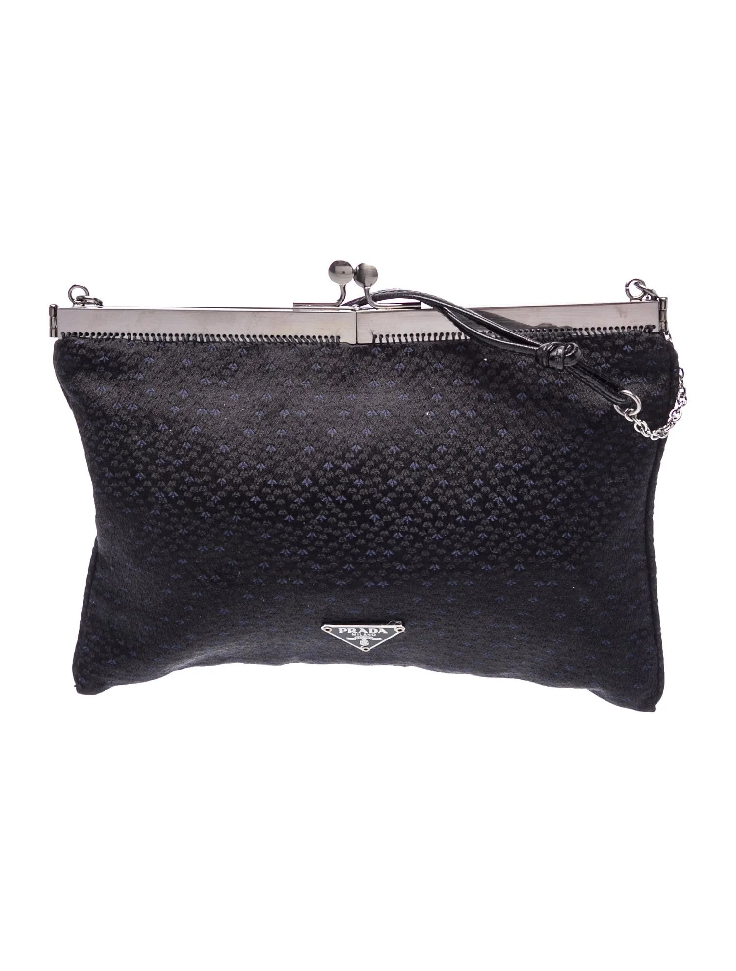 Enameled Metal Triangle Evening Bag Vintage