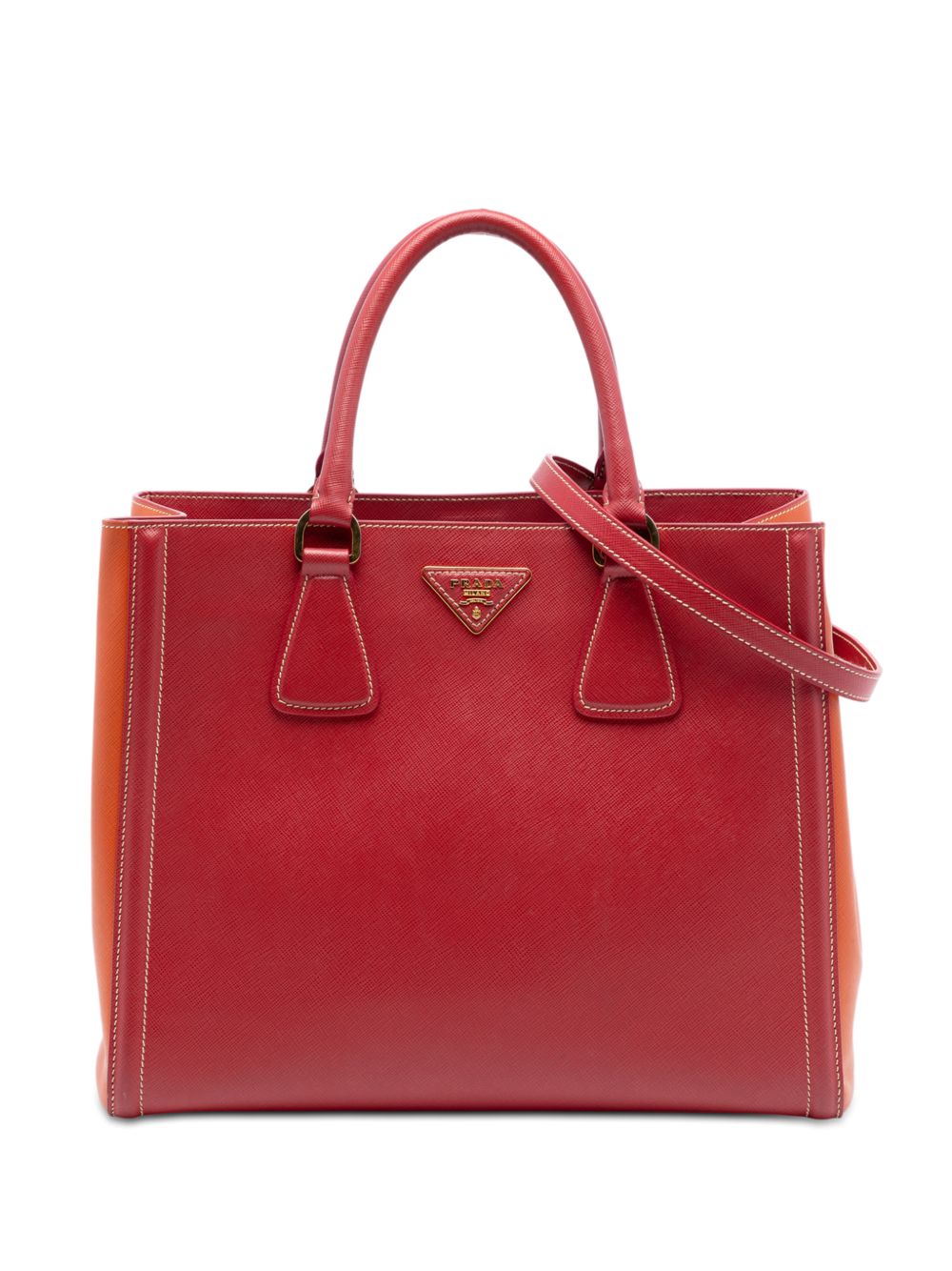 2010-2026 Bicolor Saffiano Lux satchel