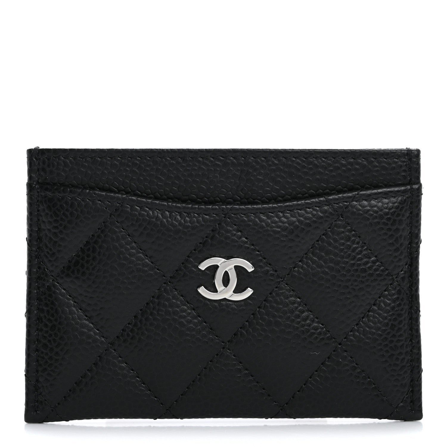 Chanel Caviar Quilted Card Holder Black