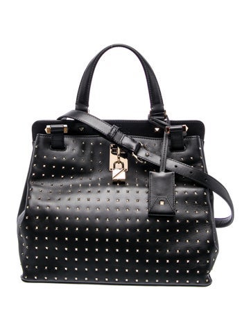 Rockstud Top Handle Bag