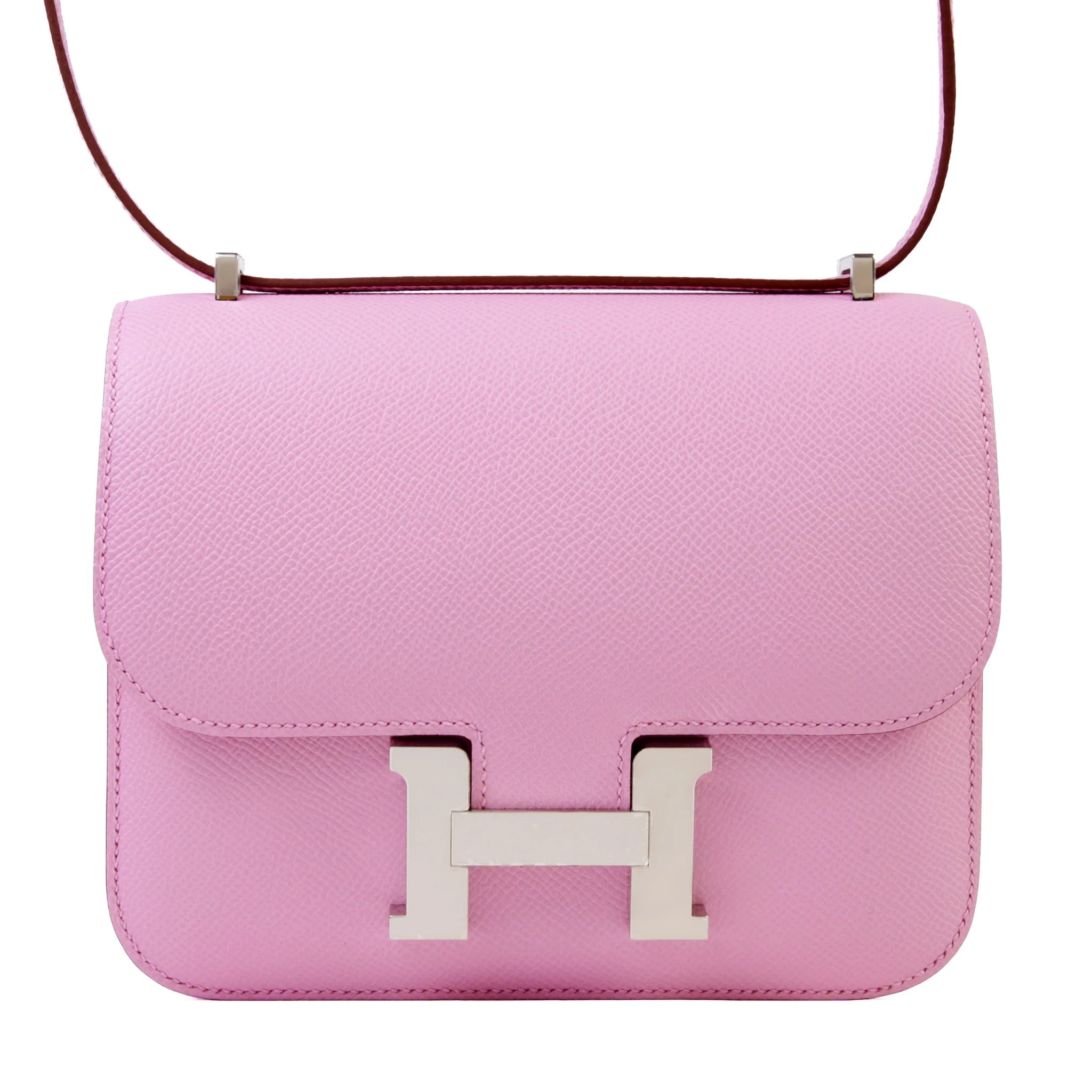 Brand New ( Rank N ) HERMÈS Constance Mini Mauve Sylvestre (X9) Epsom Palladium hardware K (2025)