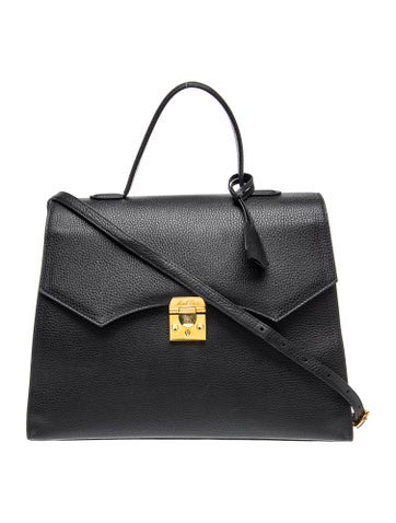 Leather Top Handle Bag