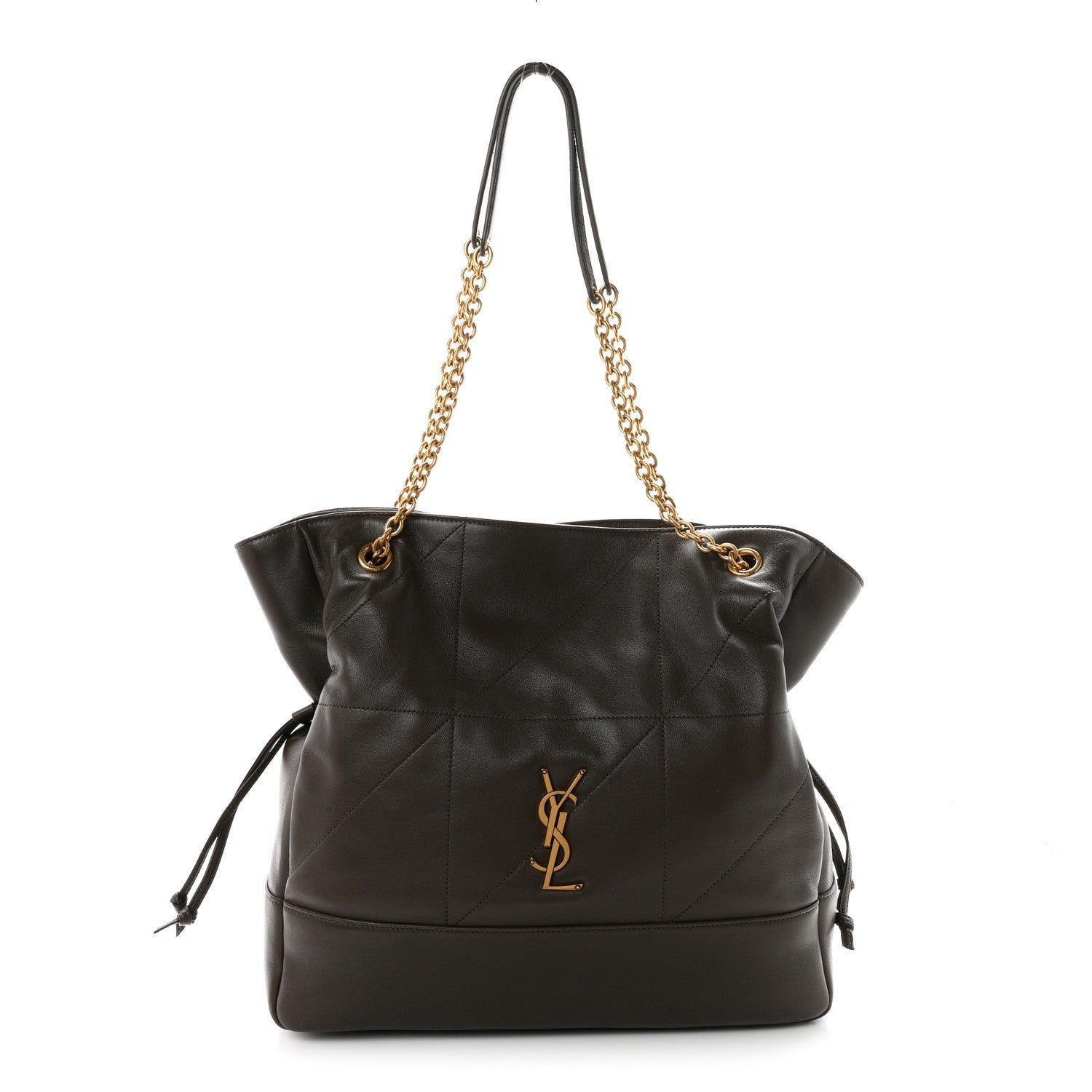 Saint Laurent Lambskin Medium Jamie Shopping Tote Light Musk