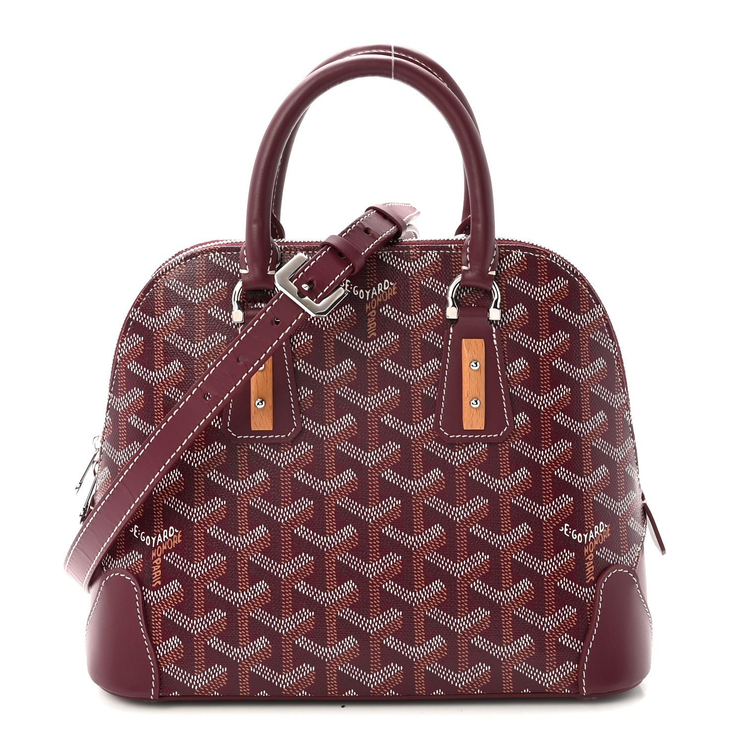 Goyard Goyard Goyardine Mini Vendome Burgundy