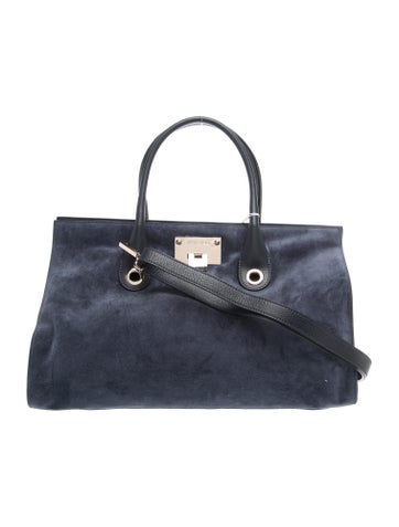 Jimmy Choo Suede Top Handle Bag