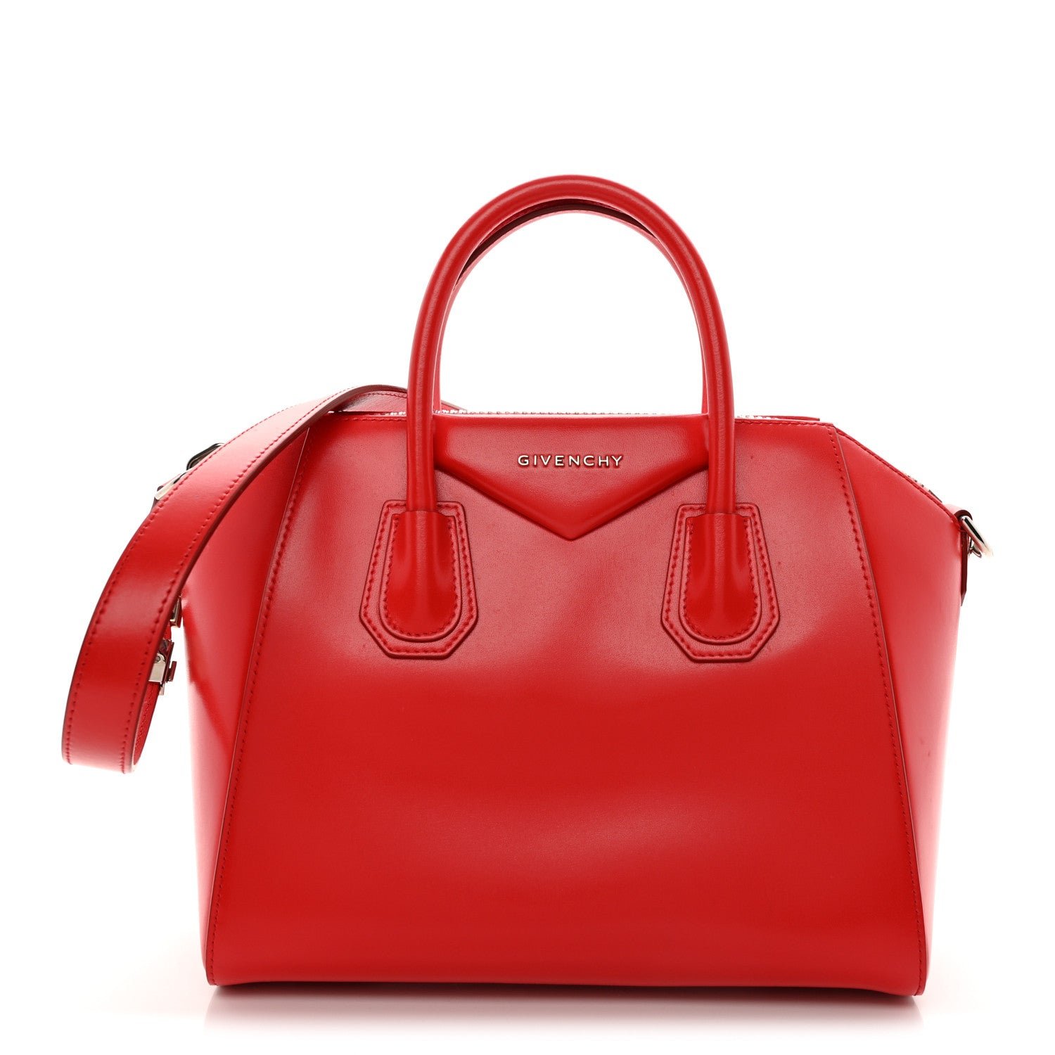 Givenchy Shiny Lord Calfskin Small Antigona Medium Red