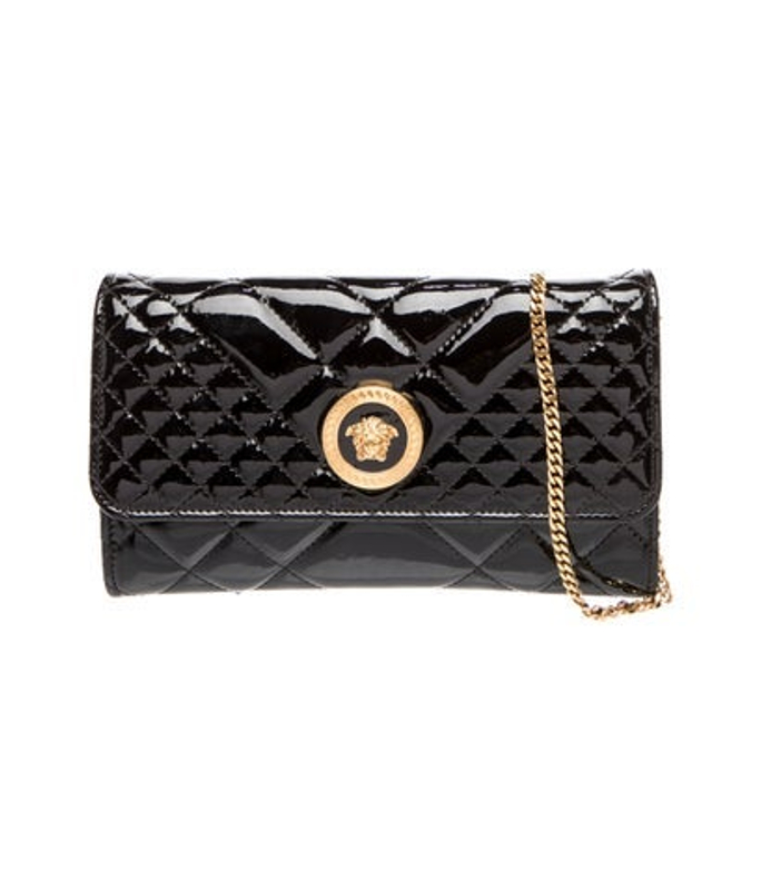 Versace Patent Leather Shoulder Bag