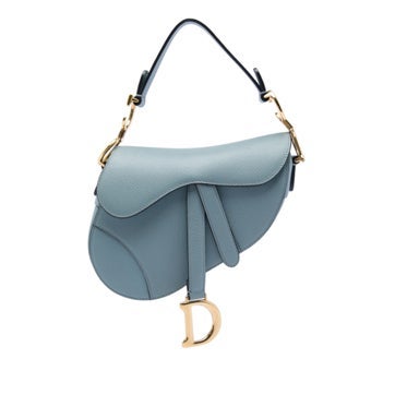 Mini Grained Calfskin Saddle Bag
